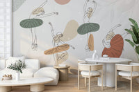 The image feels peaceful and graceful.

