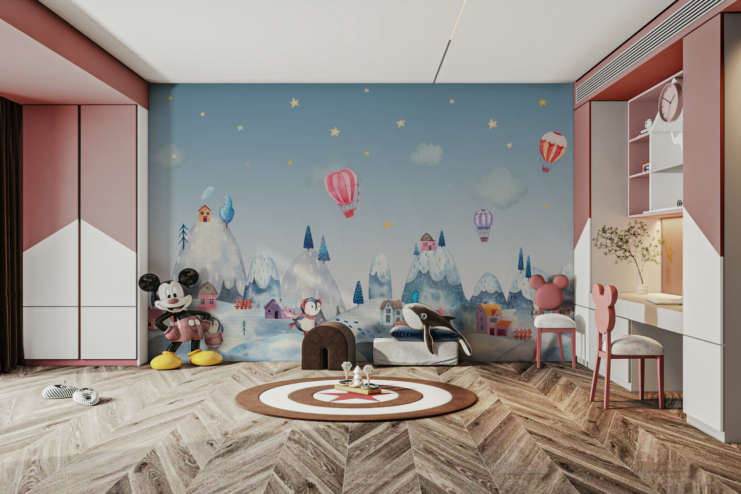 The image is suitable for a child's room or a nursery.

