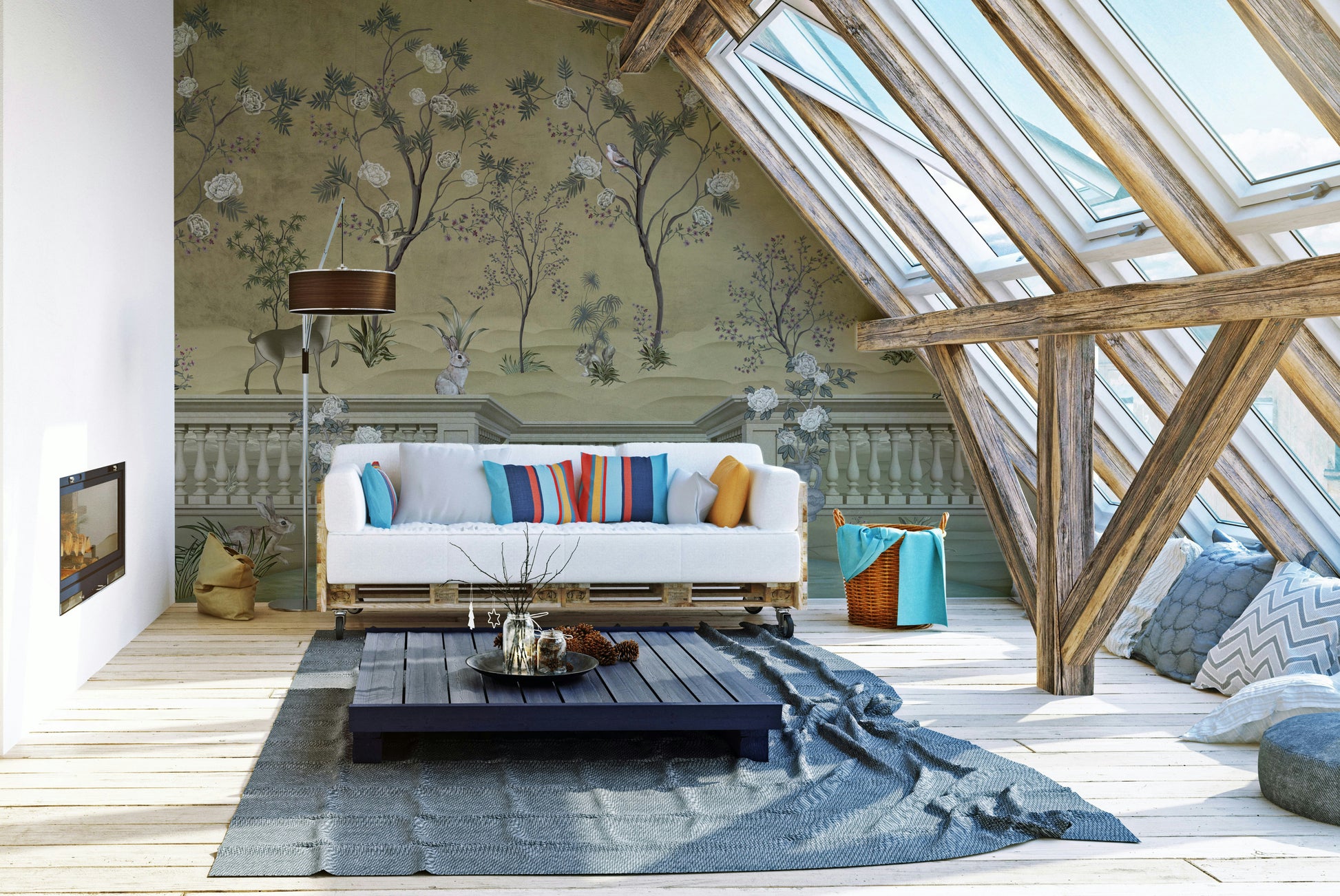 The design feels peaceful and classic.

