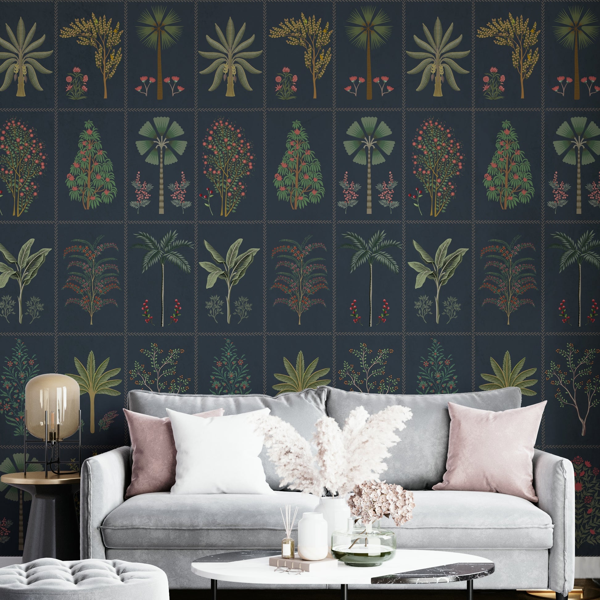 The design feels peaceful and geometric.

