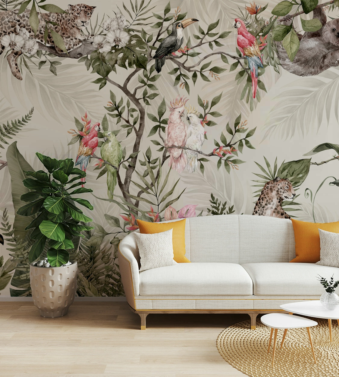 The design feels peaceful and organic.

