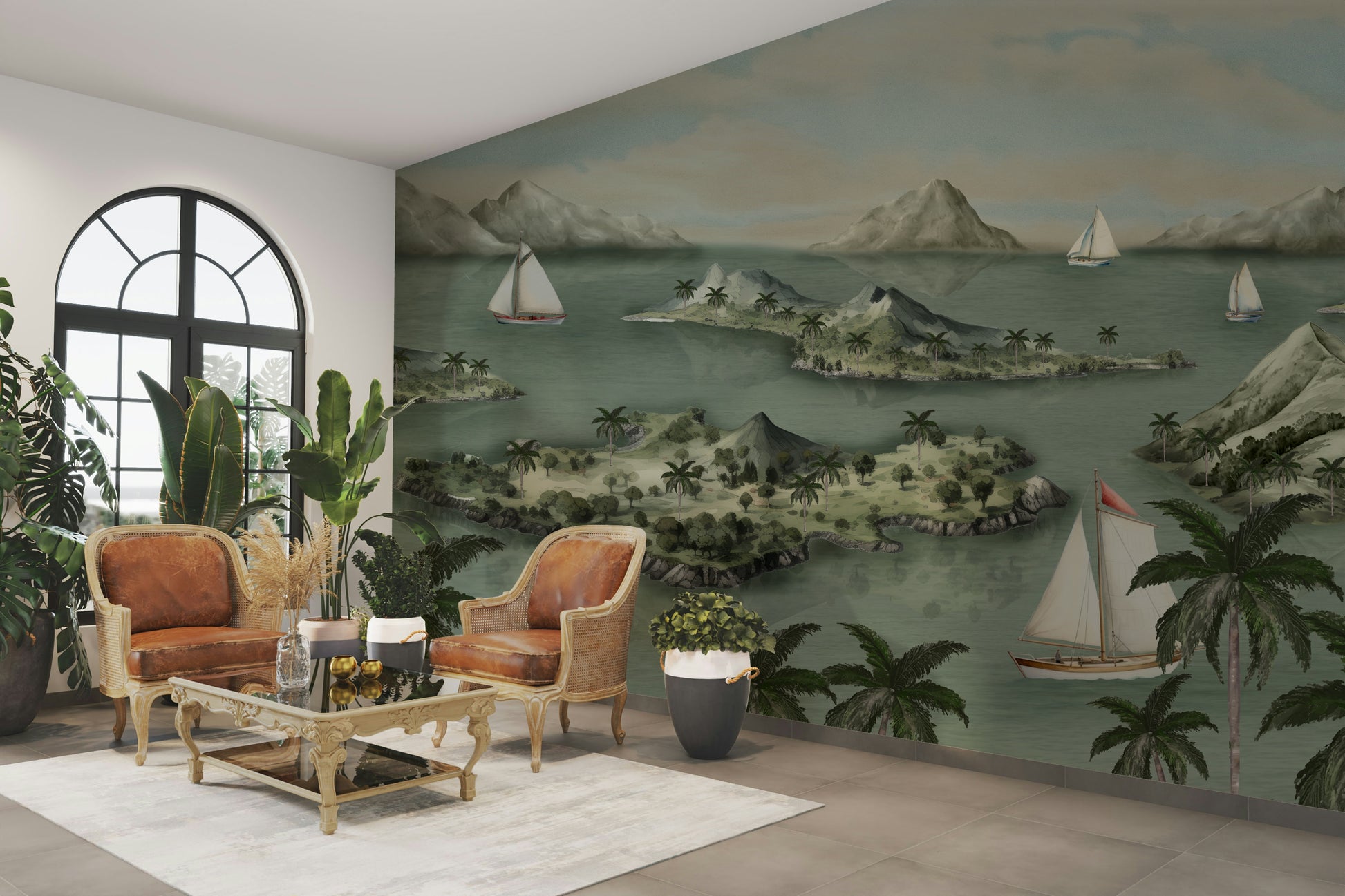 The design feels peaceful and organic.

