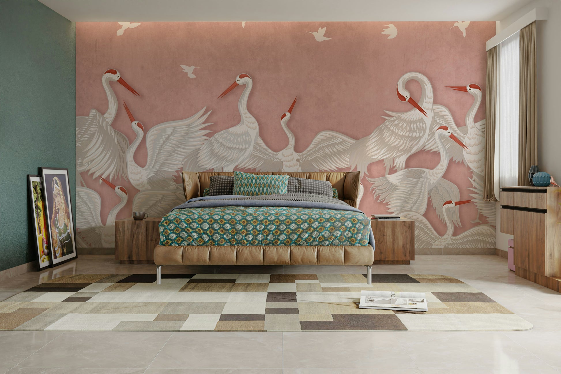 View of friendly shapes and a playful pattern

