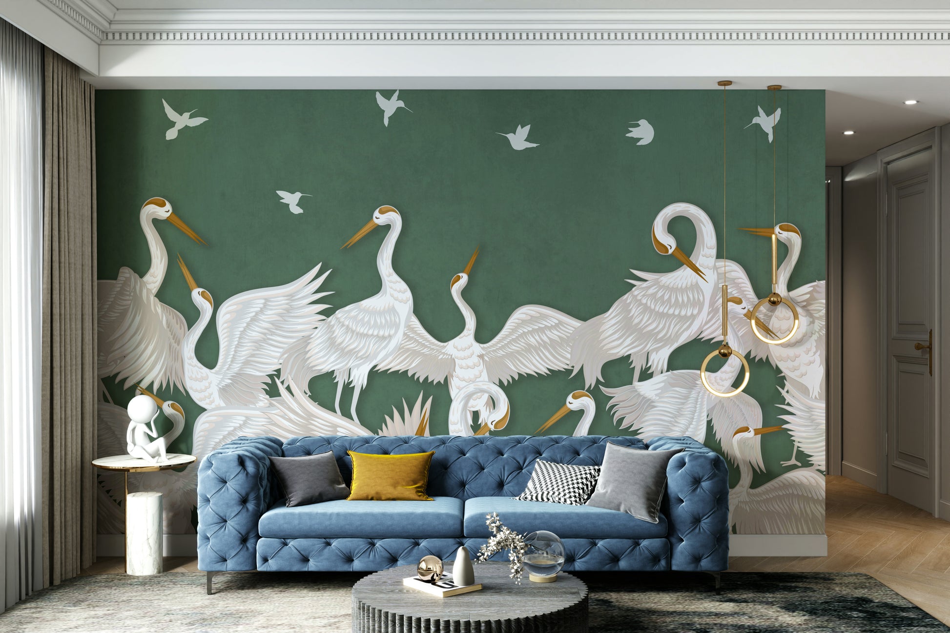 View of friendly shapes and a playful pattern

