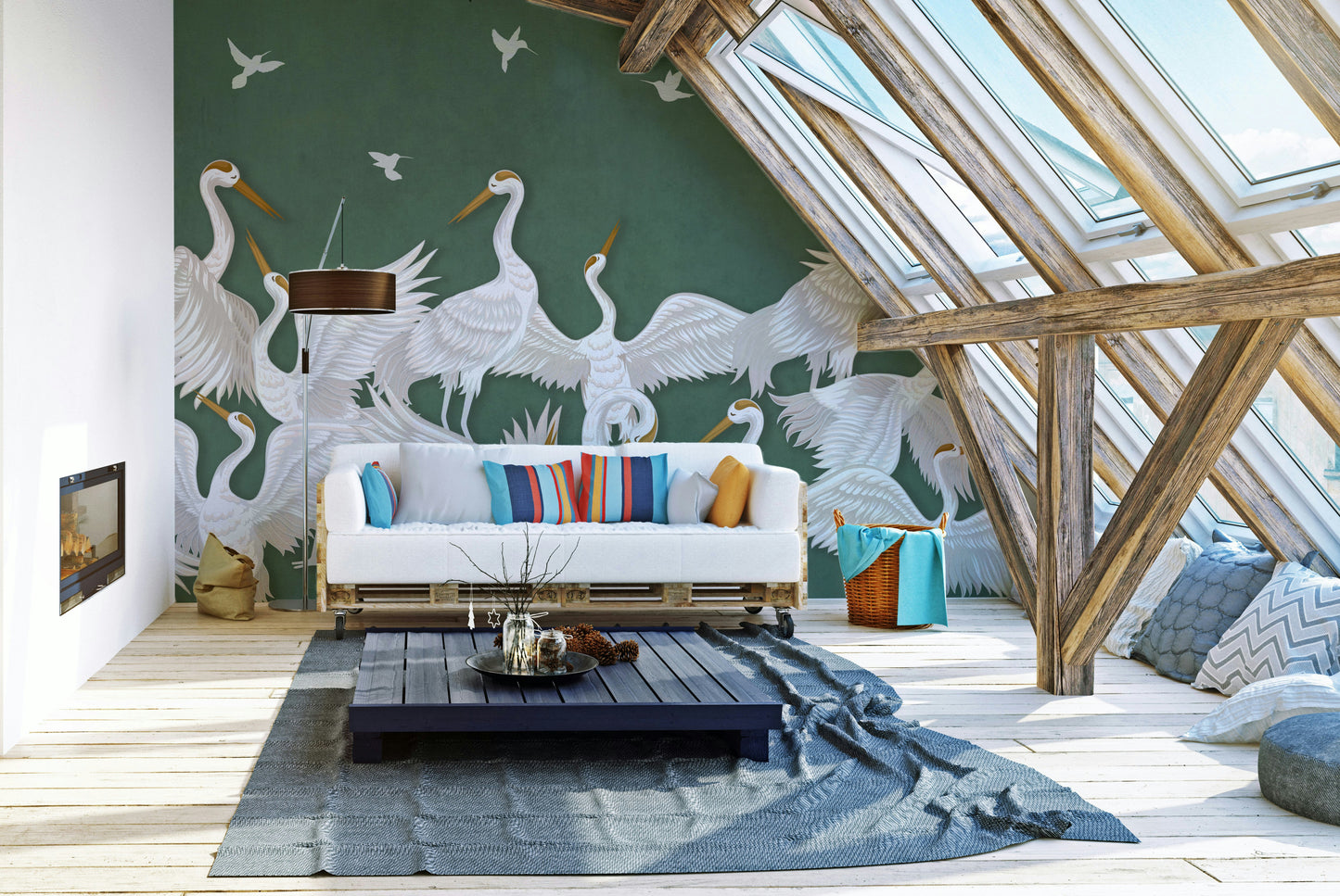 Wall decor showing a tranquil abstract view

