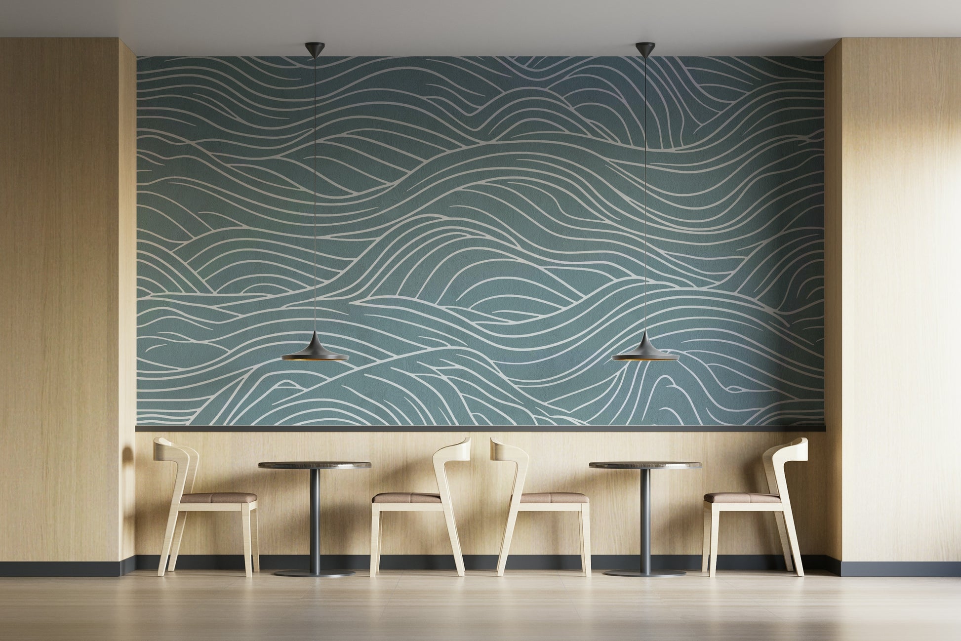 View of friendly shapes and a playful pattern

