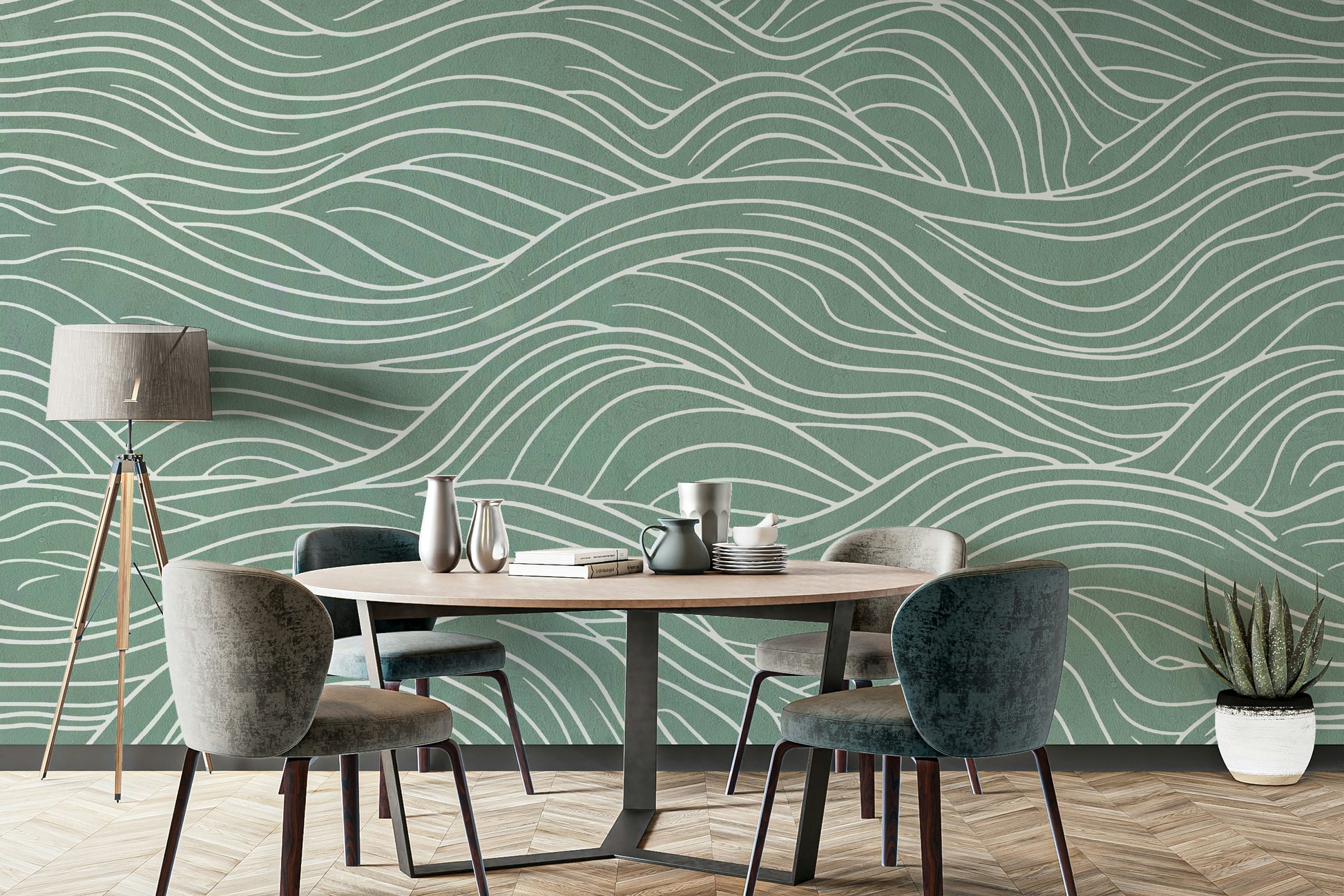 Wallpaper for walls with a fantastical landscape

