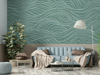 Sage & serene waves, detailed view

