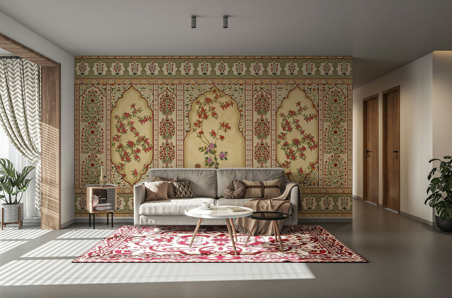 The composition is a harmonious, flowing pattern.

