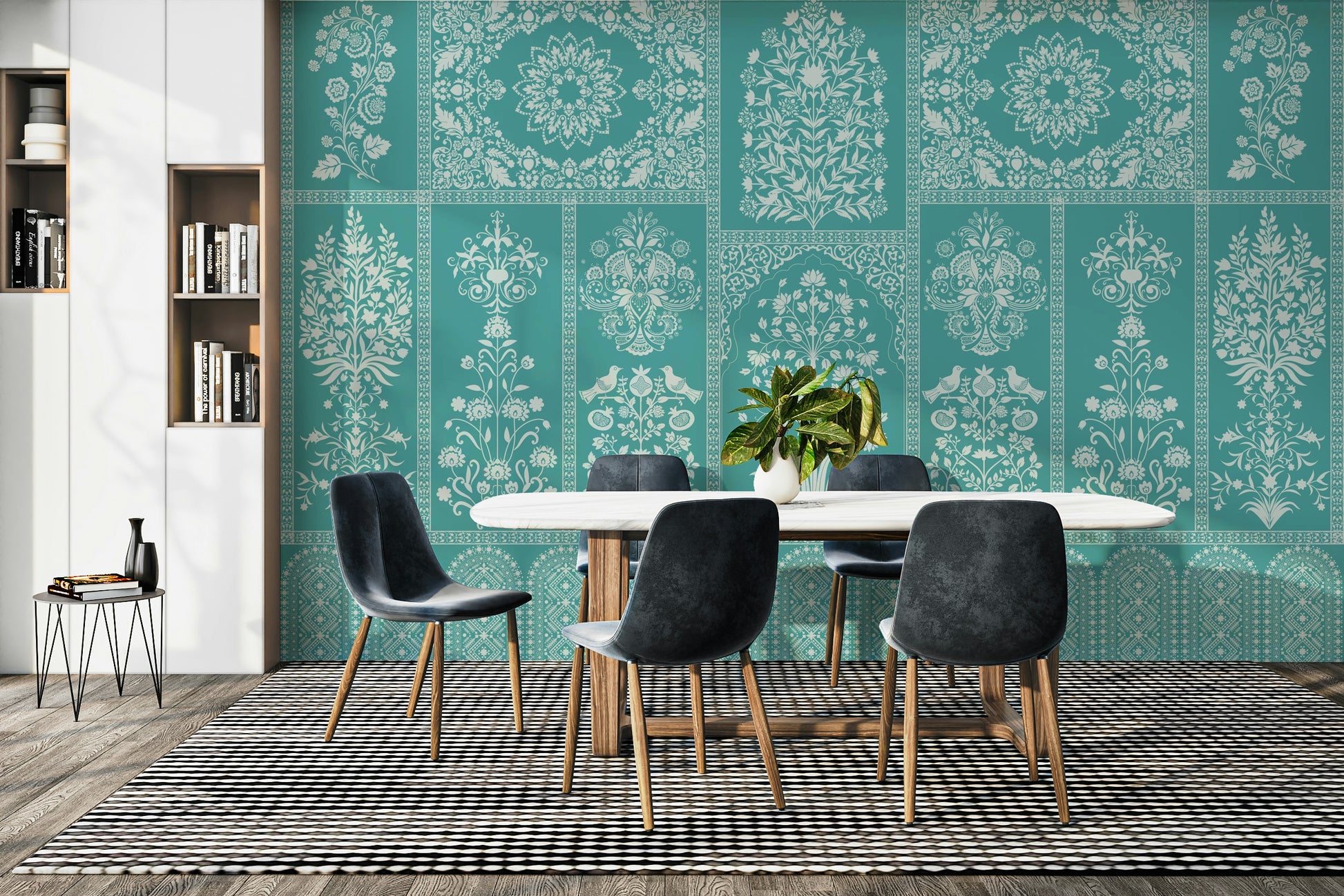 The design feels peaceful and organic.

