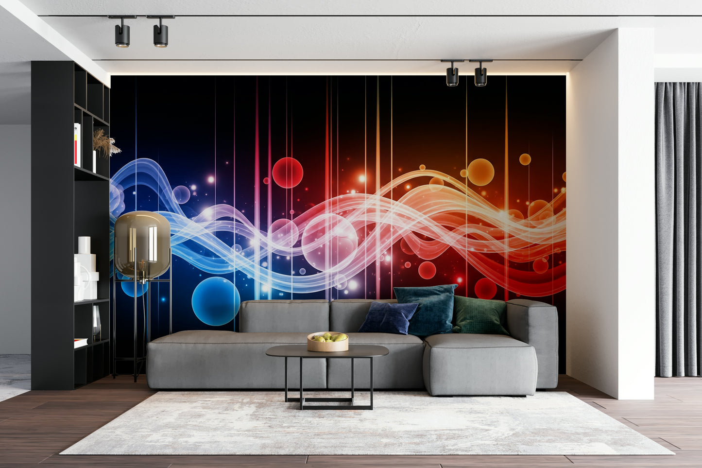 High-quality image of the Chromatic Waves wallpaper

