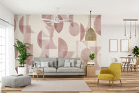 Detailed view of the geometric shapes and colors

