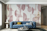 Wallpaper with modern shapes and winery theme