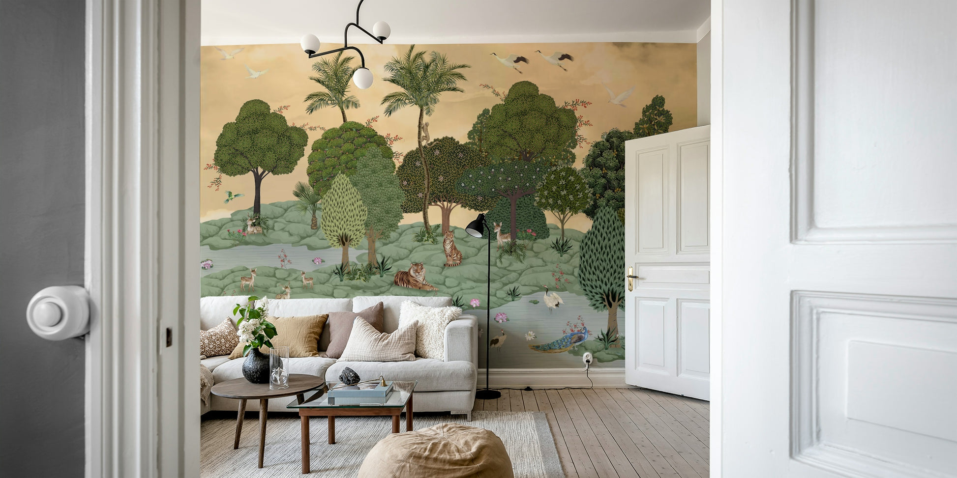 Mural wallpaper capturing a peaceful atmosphere

