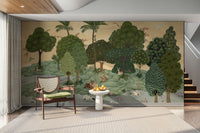 Faux window with a view of a magical design
