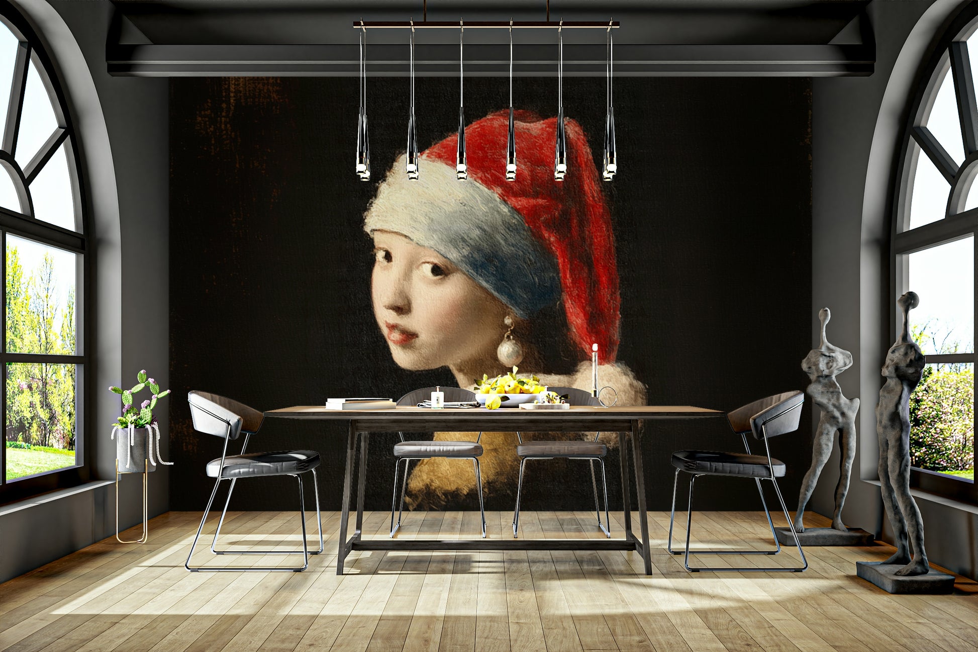 Wall decor showing a tranquil art view

