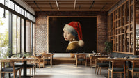 Vermeer Christmas Girl with a pearl earring, detailed view

