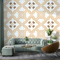 Apricot tile pattern for kitchen wall

