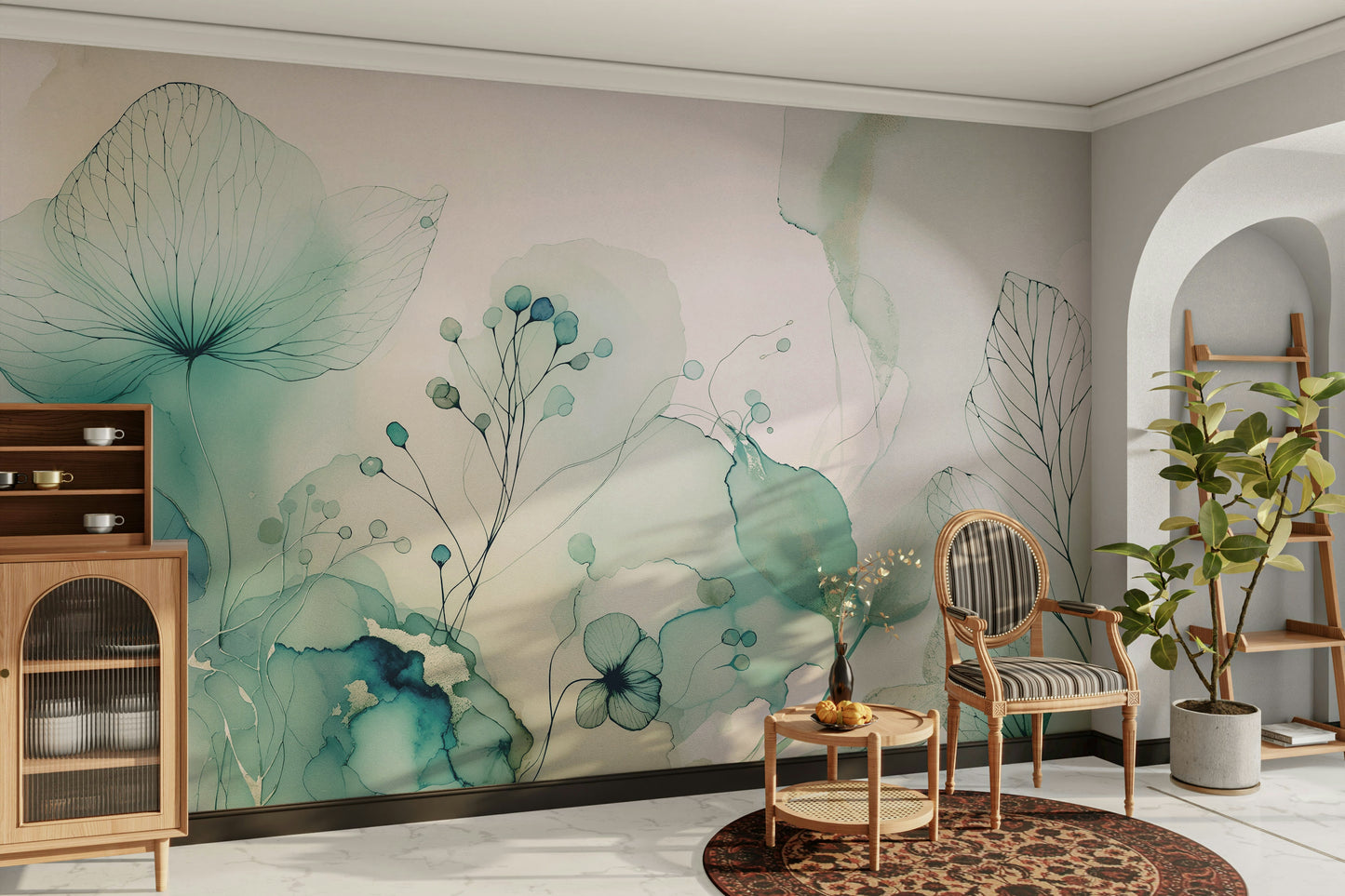 Mural wallpaper capturing a peaceful atmosphere

