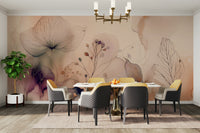 Serene flower scene with friendly petals

