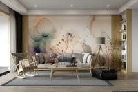 Wall decor showing a tranquil floral view

