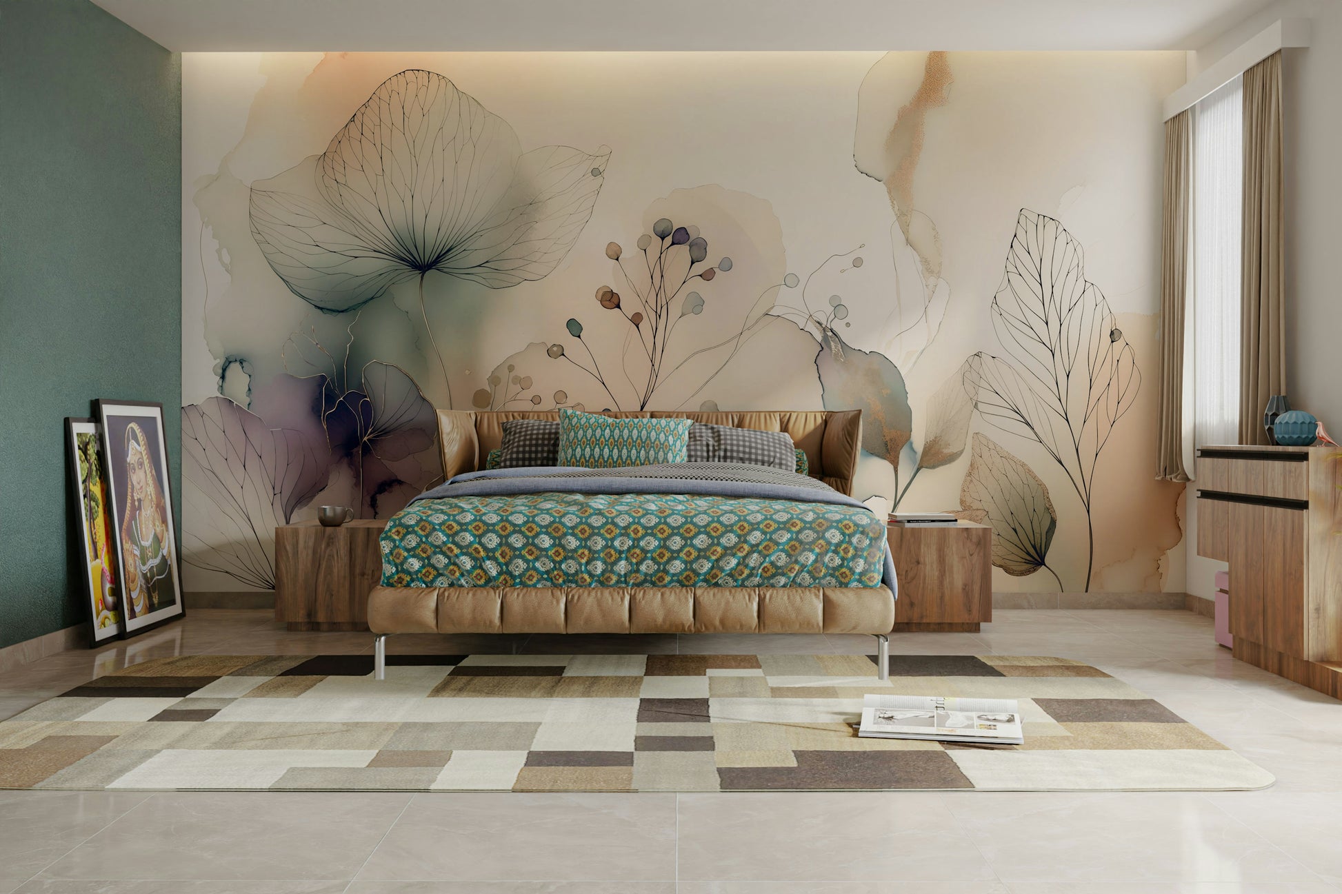 View of friendly shapes and a playful pattern

