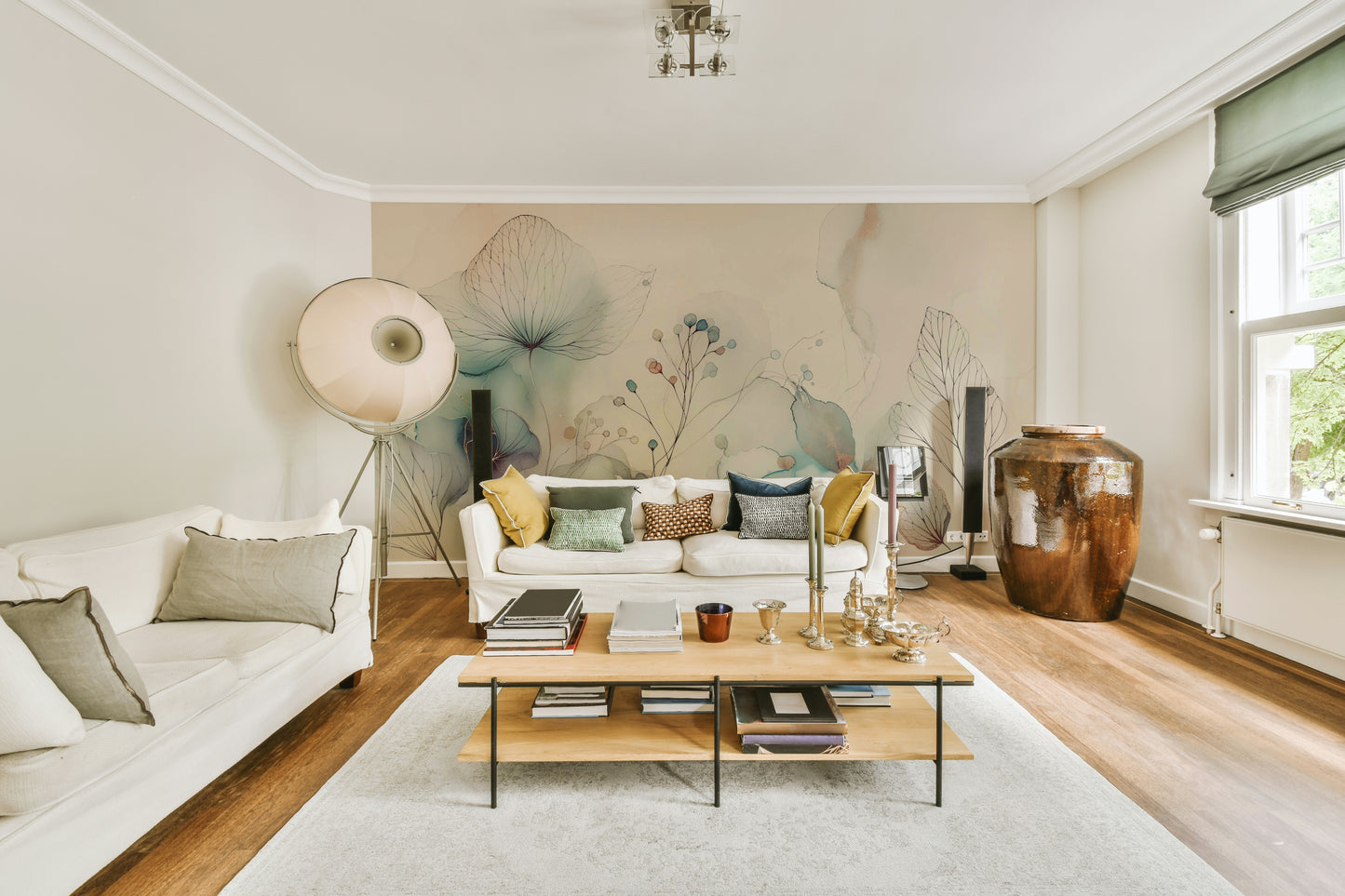 Mural wallpaper capturing a peaceful atmosphere

