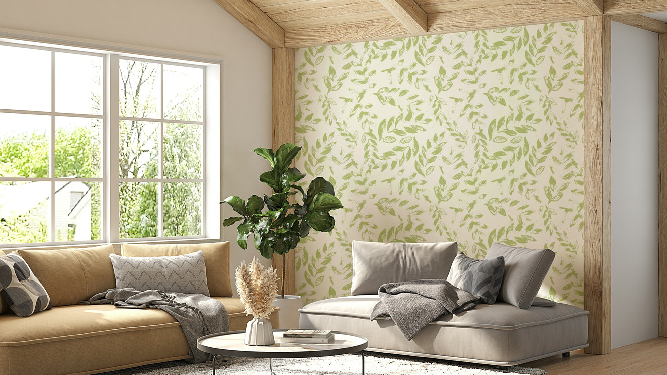 The composition is balanced and serene.
