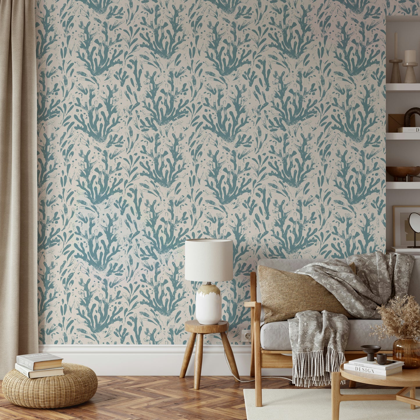 The composition is balanced and has a playful, yet serene feel.
