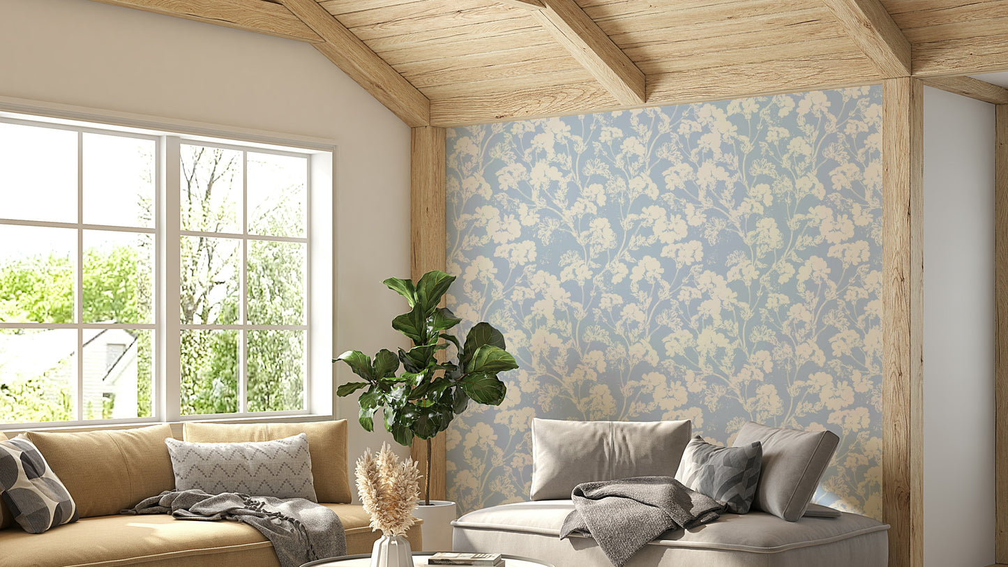 The colors are monochromatic, with different shades of white and off-white.
