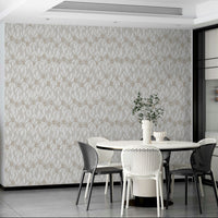 Interior shot with textured wallpaper


