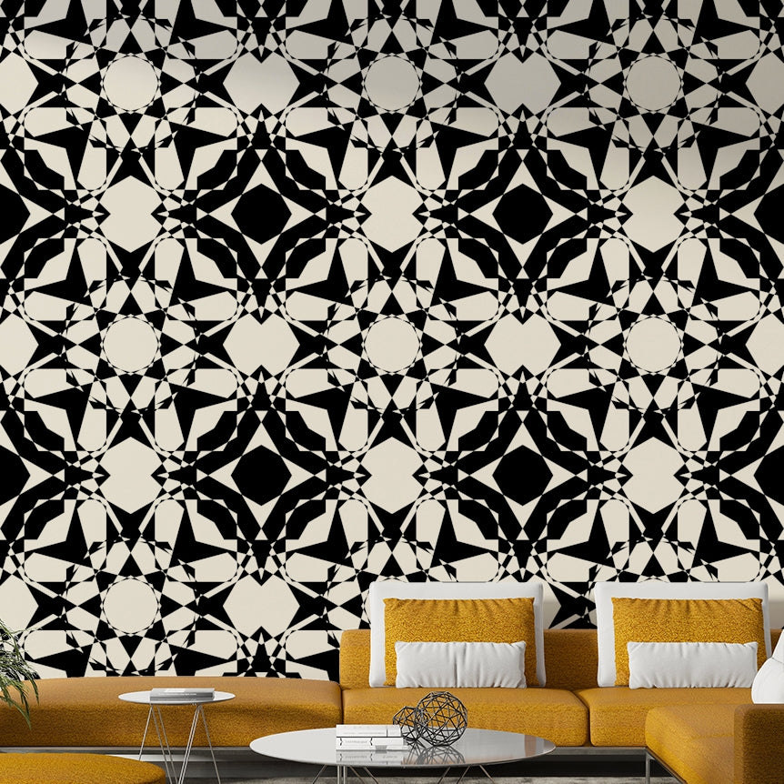 Wallpaper for walls with a dynamic, artistic feel

