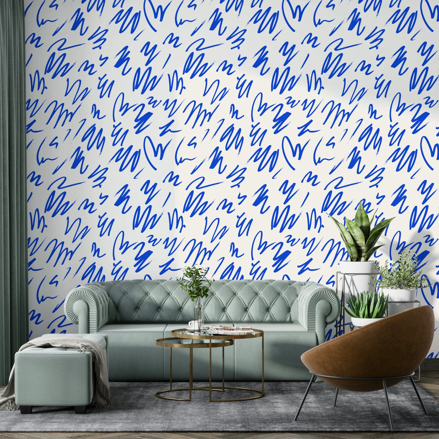 Close-up of a whimsical, abstract marker pattern

