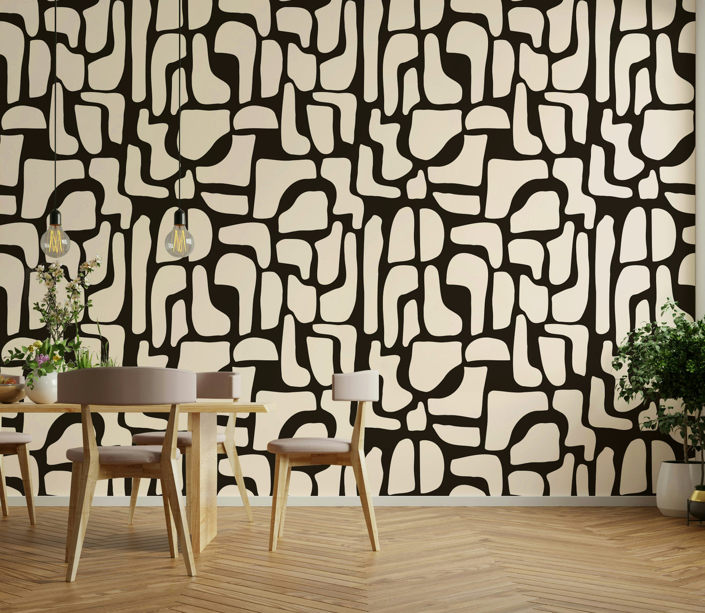 High-quality image of the abstract stones wallpaper

