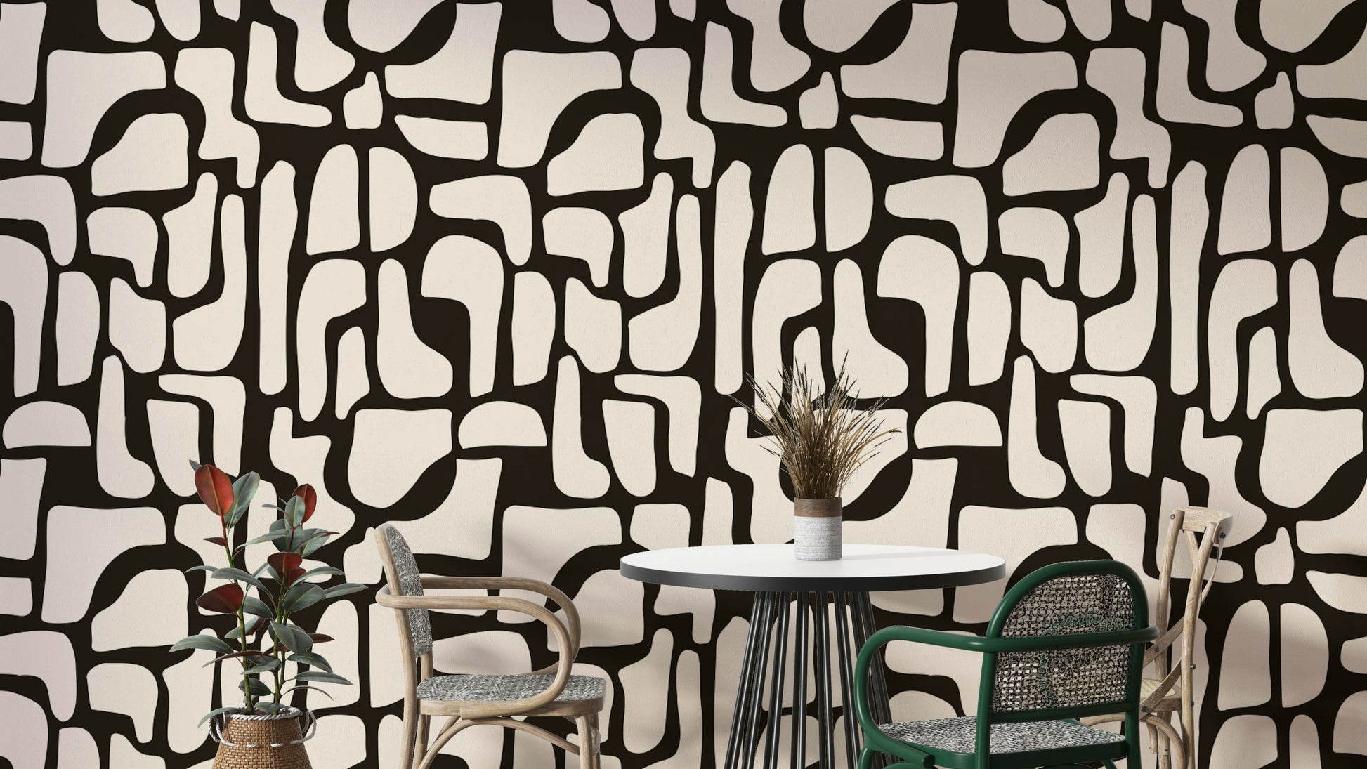 Wallpaper with a unique, modern and artistic design

