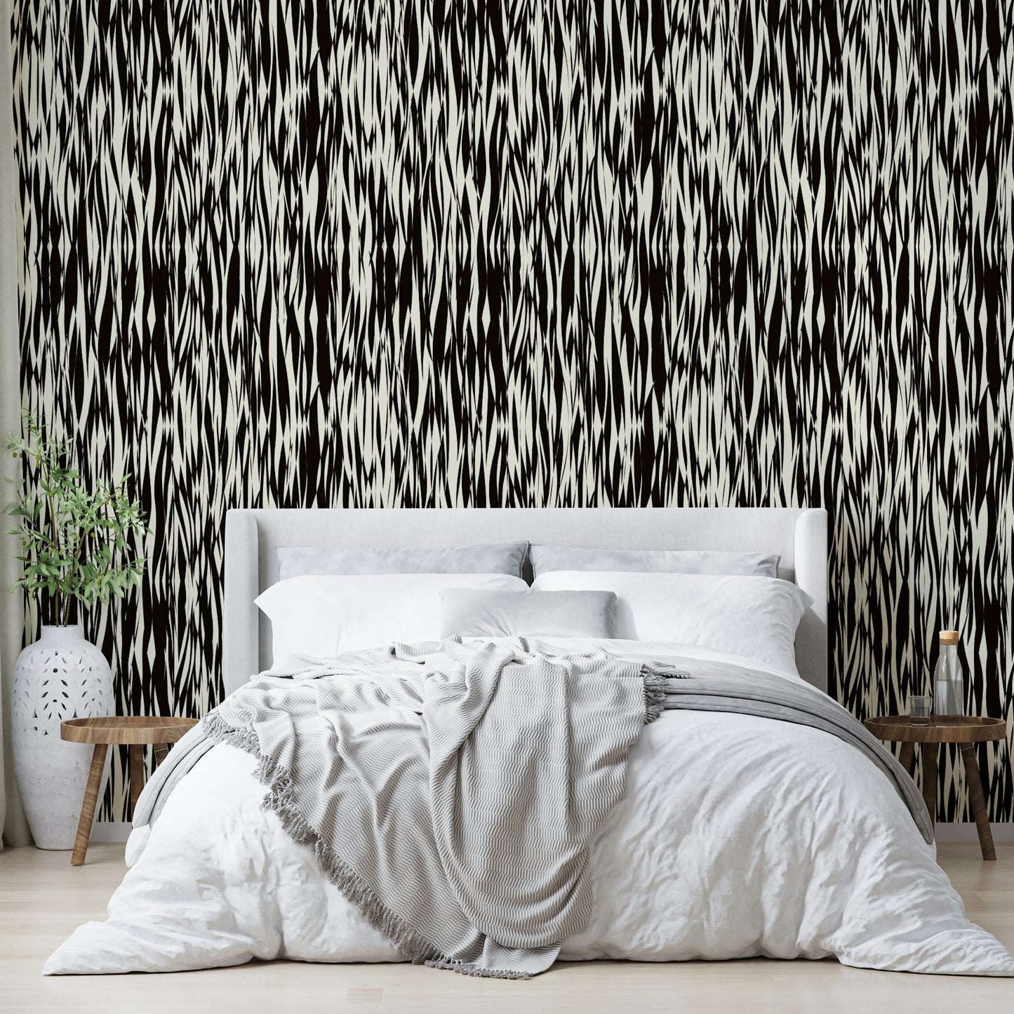 Detailed view of the abstract, flowing lines

