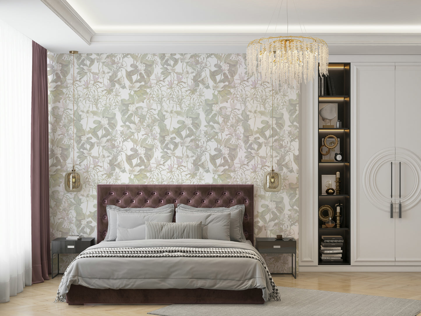 Ethereal Botany serene wallpaper for walls

