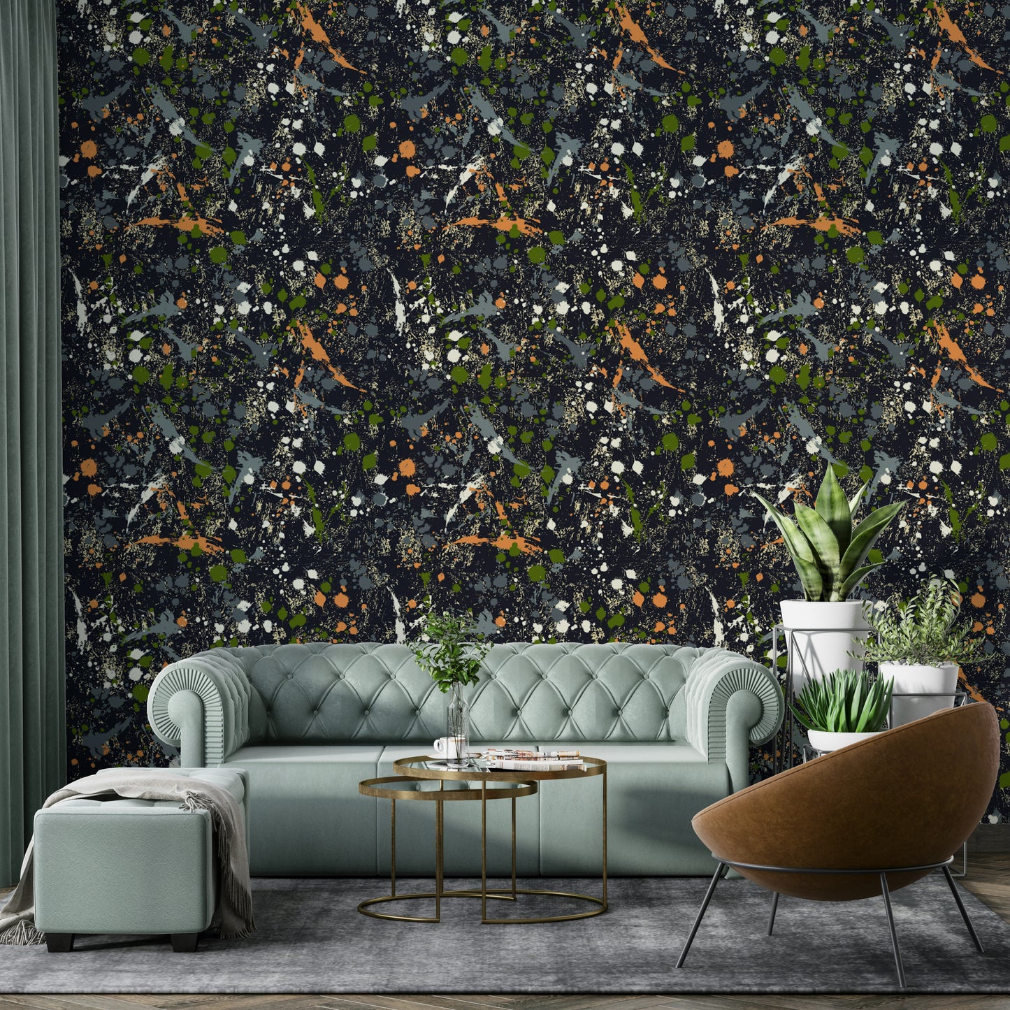 Ink Splatter creative mural wallpaper

