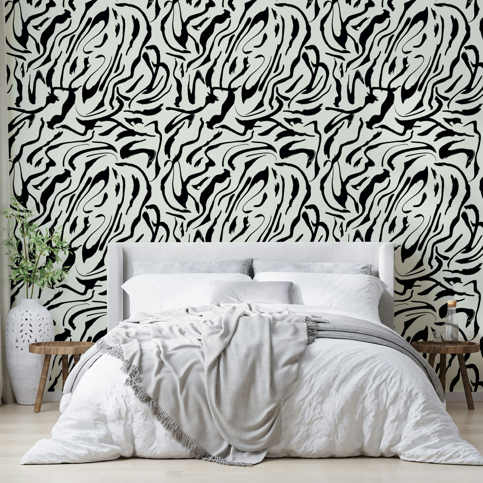 Painted Lines decorative wall mural

