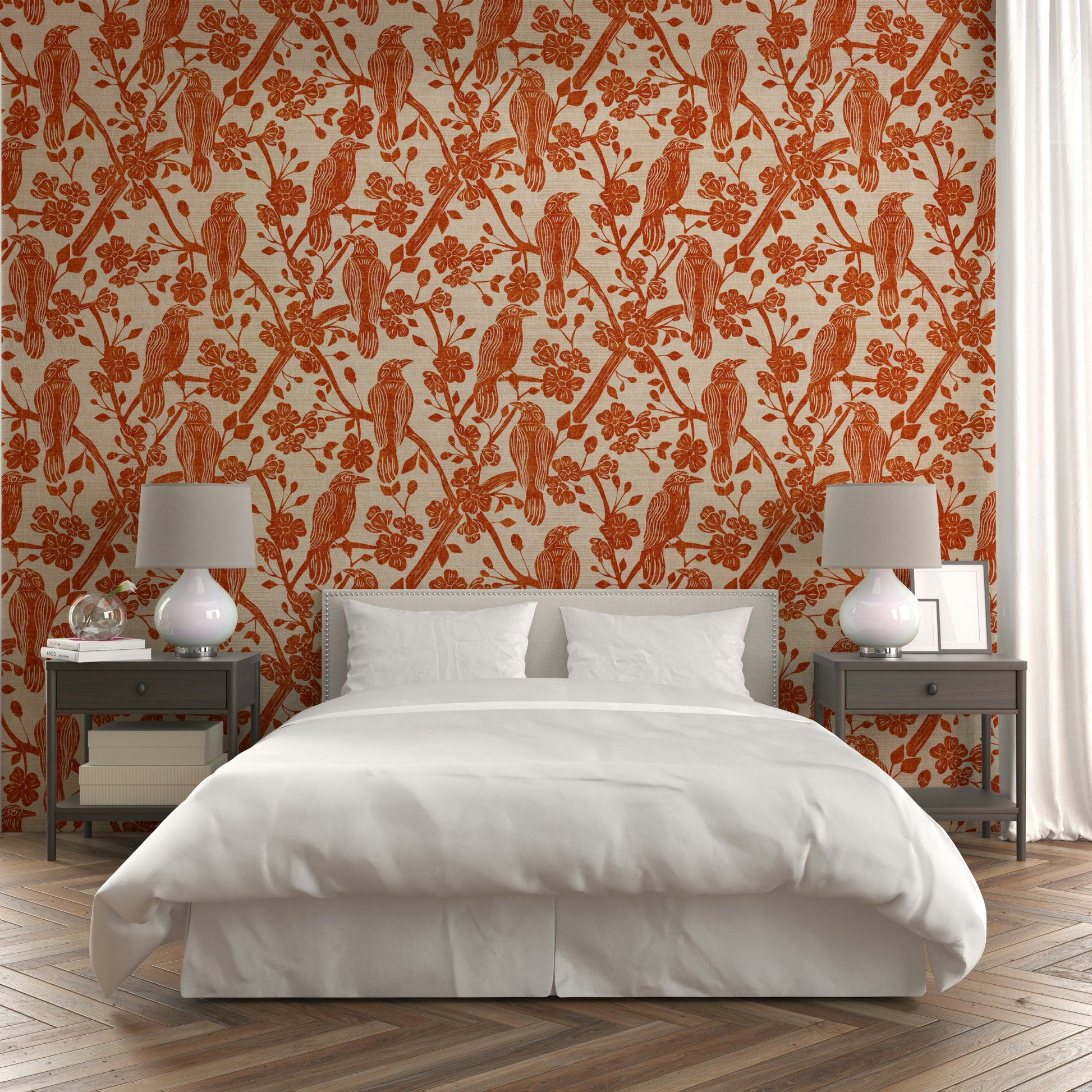 Blossom & Crow botanical mural