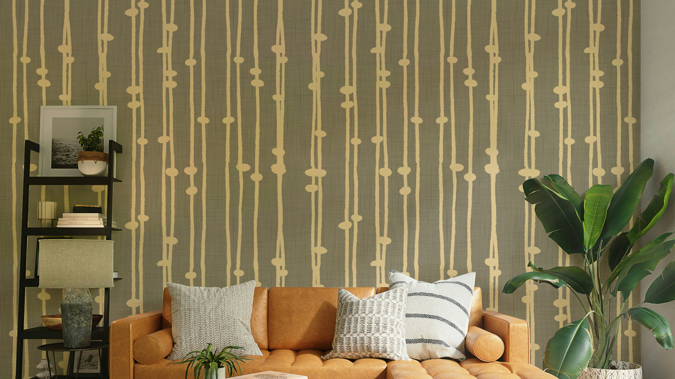 Boho Jewel Tone retro mural