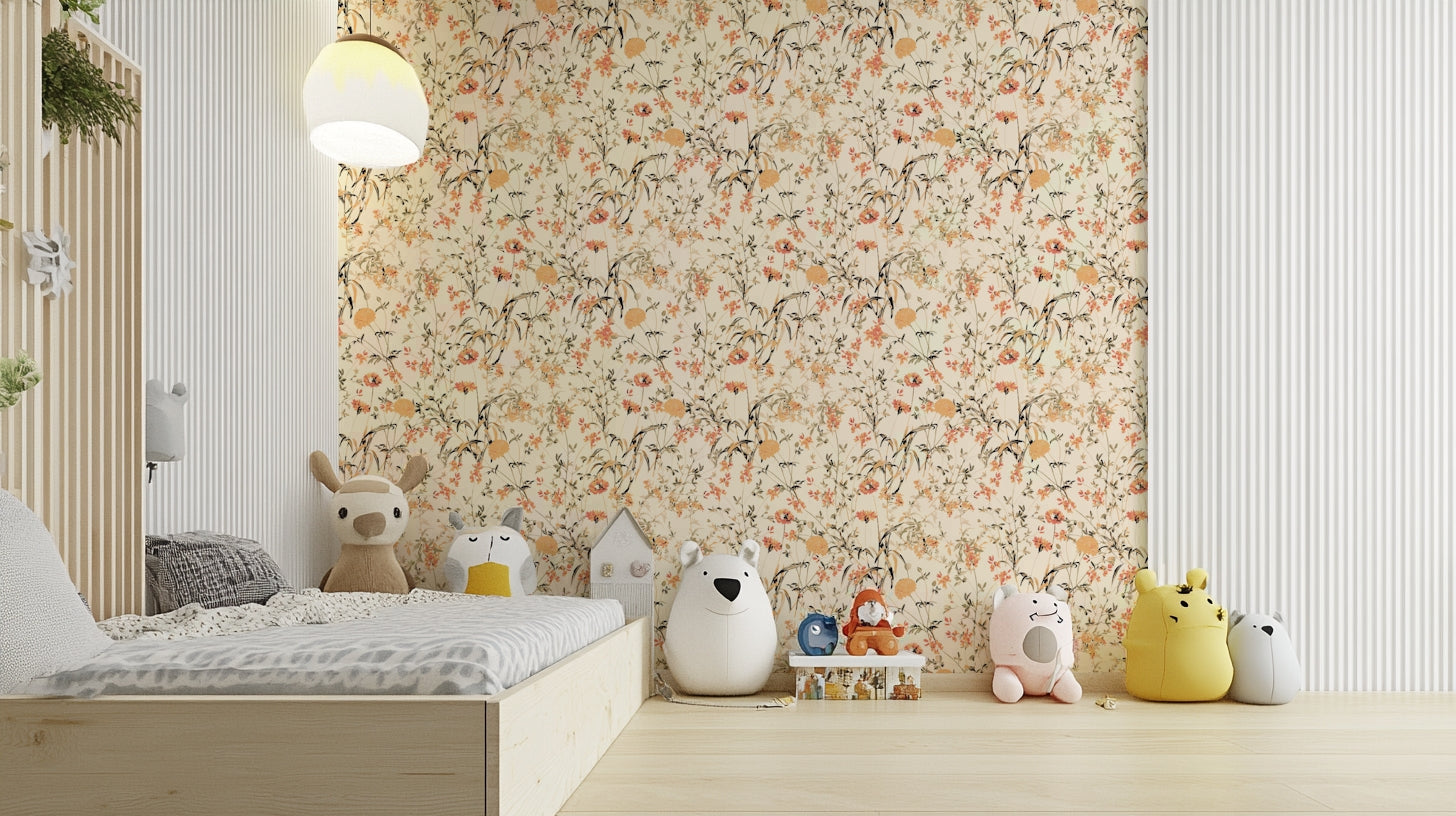Subtle Summer peaceful wallpaper for walls