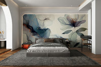 A dreamy garden decor with a blue tone.