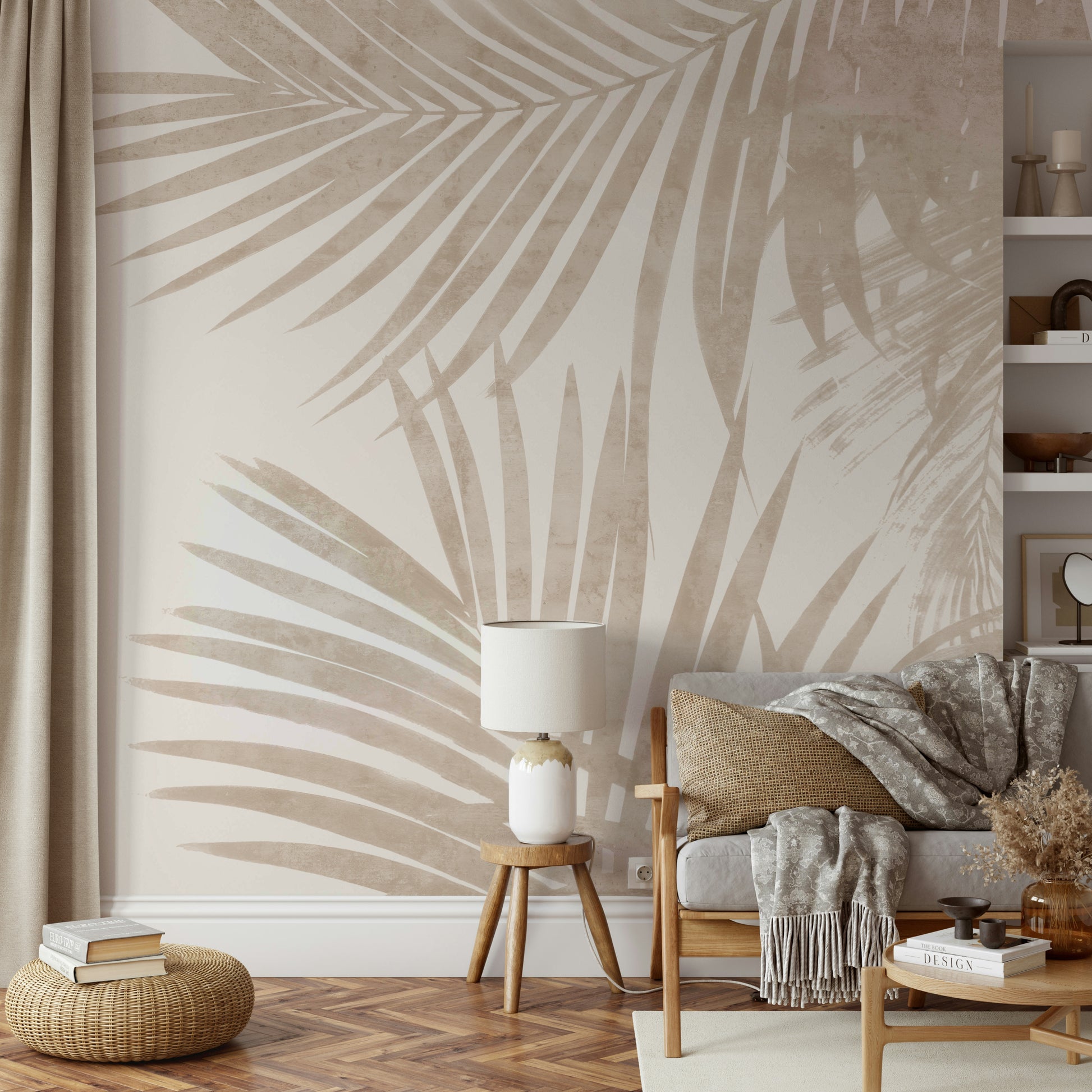 An elegant tropical wall covering.