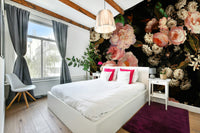 A classic noir garden wall covering.