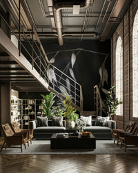 The wallpaper for walls being admired in a home.

