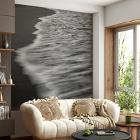 A tasteful watercolor shoreline wallpaper.