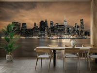 Night City Dreams calm wallpaper for walls