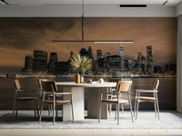 Night City Dreams dreamy mural wallpaper