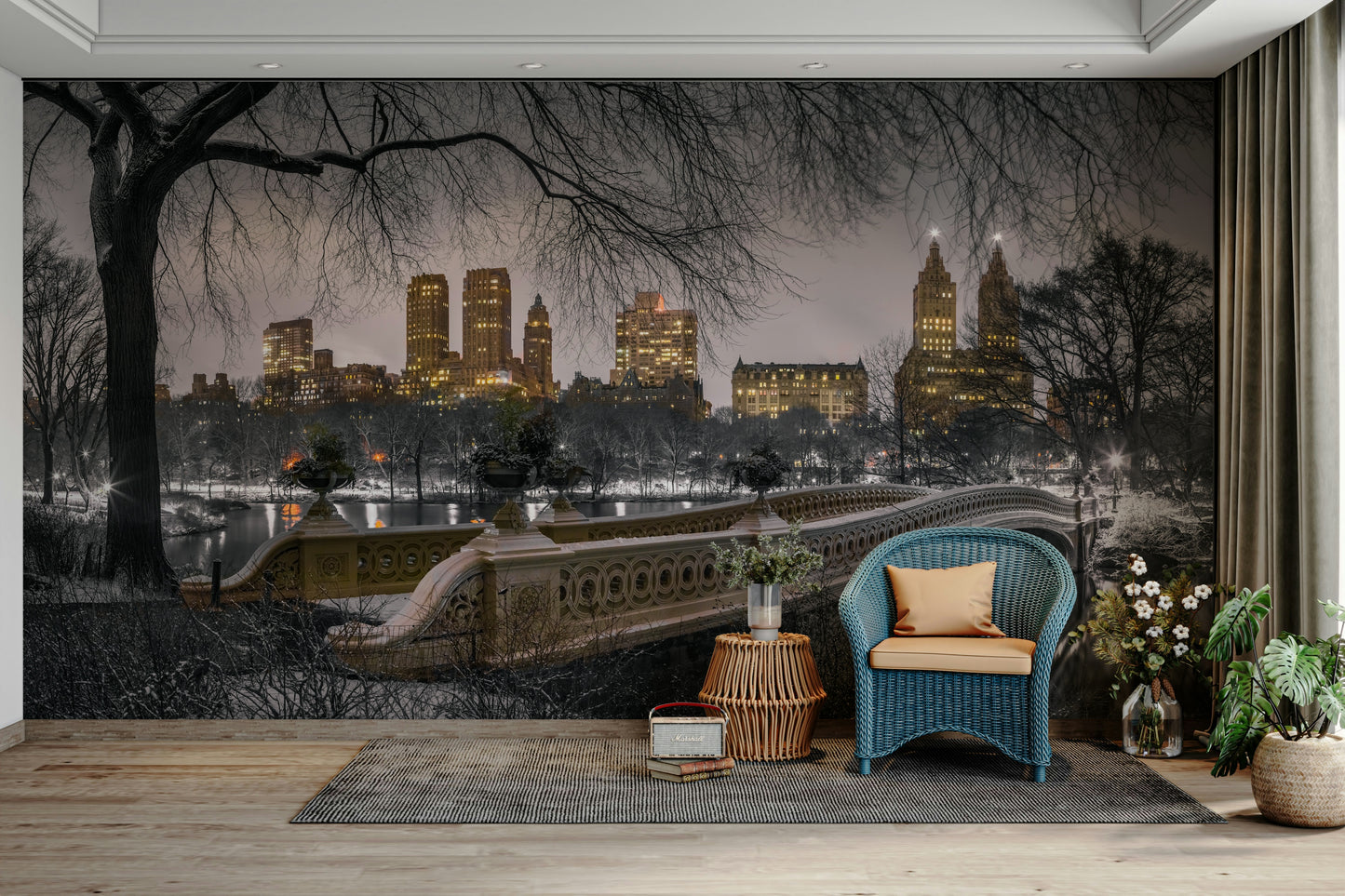 NYC Winter Lights winter scene

